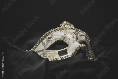 carnival mask isolated on black