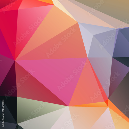 Abstract Color Polygon Background Design, Abstract Geometric Origami Style With Gradient