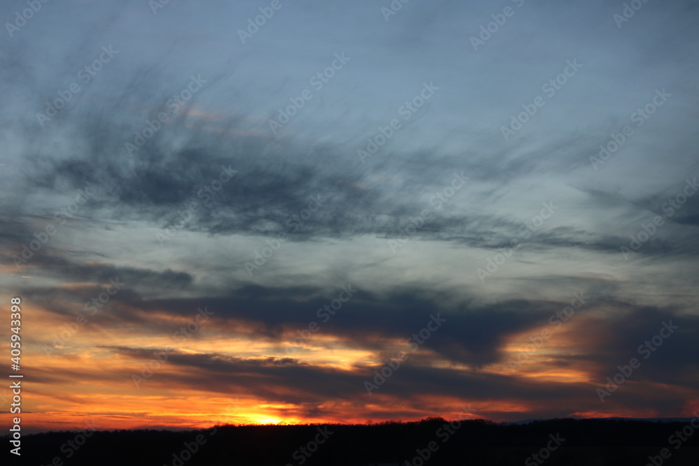 Sunset clouds color skyline beautiful Sunset clouds color skyline beautiful