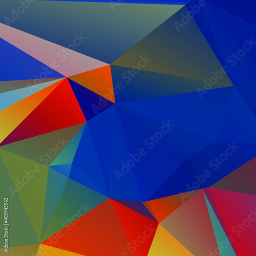 Abstract Color Polygon Background Design, Abstract Geometric Origami Style With Gradient