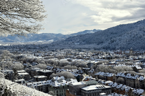 Der Osten von Freiburg unter einer Schneedecke