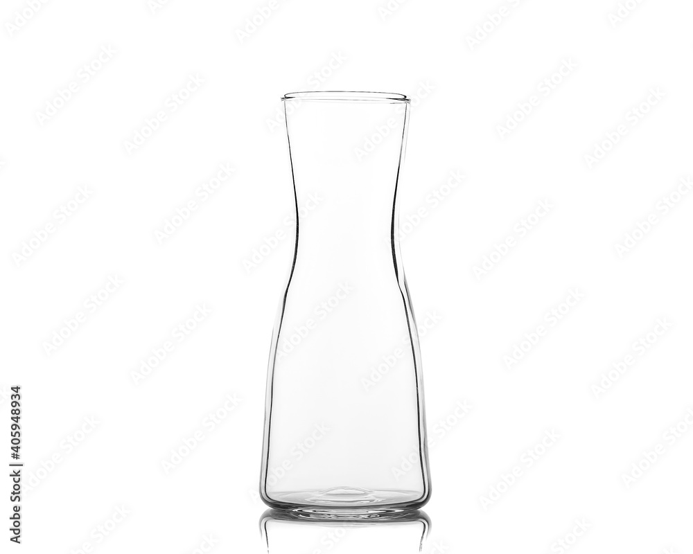 Empty vase of glass, isolated on a white background
Empty vase of glass, isolated on a white background