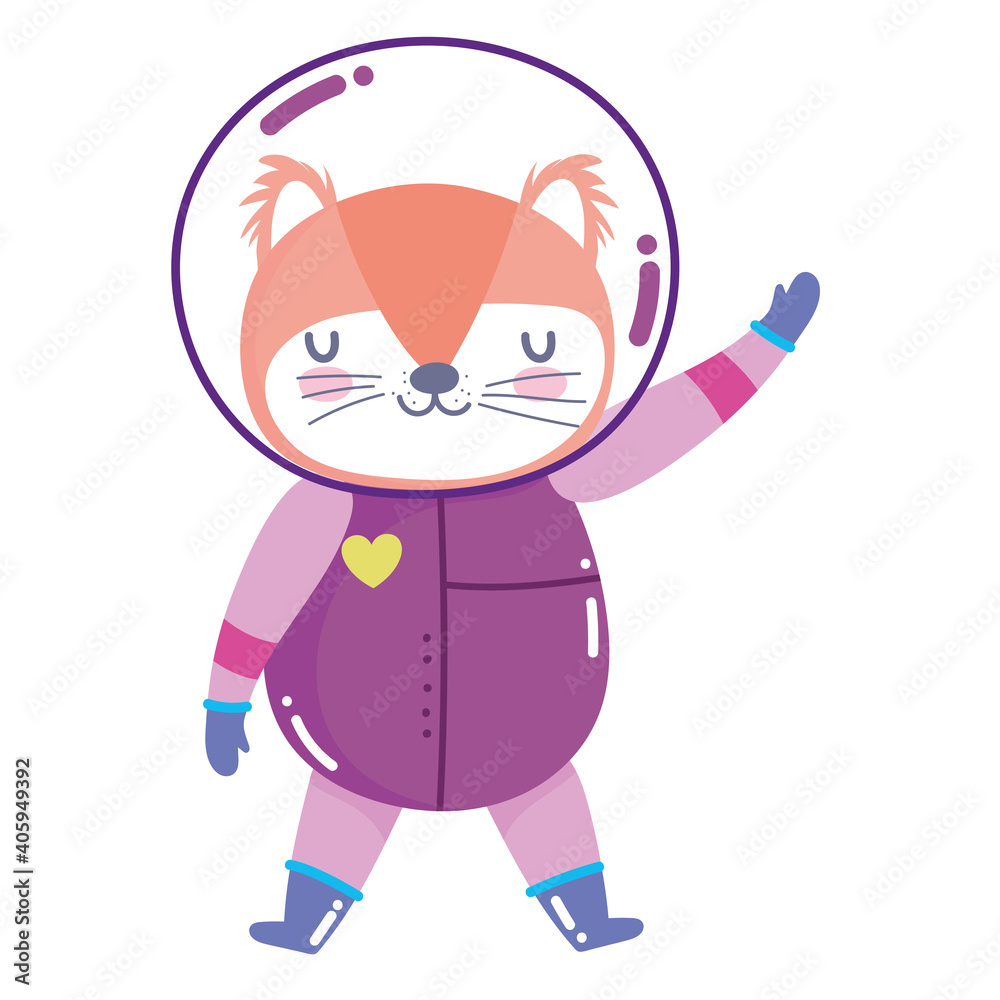 space fox astronaut adventure cartoon animal space fox astronaut adventure cartoon animal