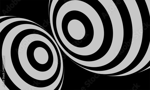 abstract background with optical illusion pattern white and black design pattern or texture illustration vector