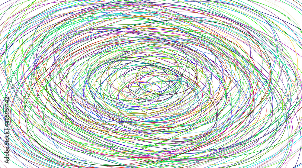 Abstract illustration of various color ellipses on white background Abstract illustration of various color ellipses on white background