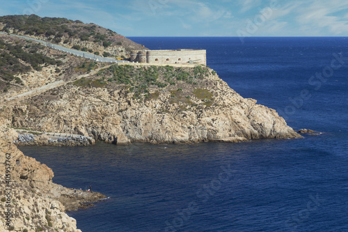 Beautiful shot of the Fort of El Desnarigado, Ceuta, SpainCeuta, Spain photo