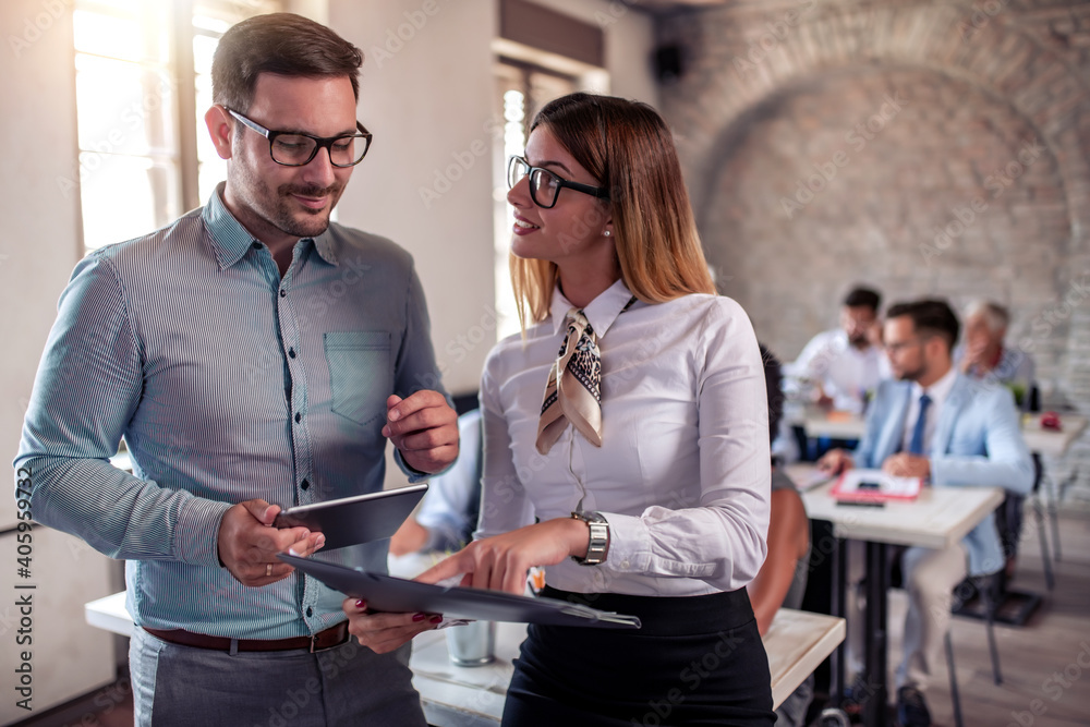 Fototapeta premium Business people in office