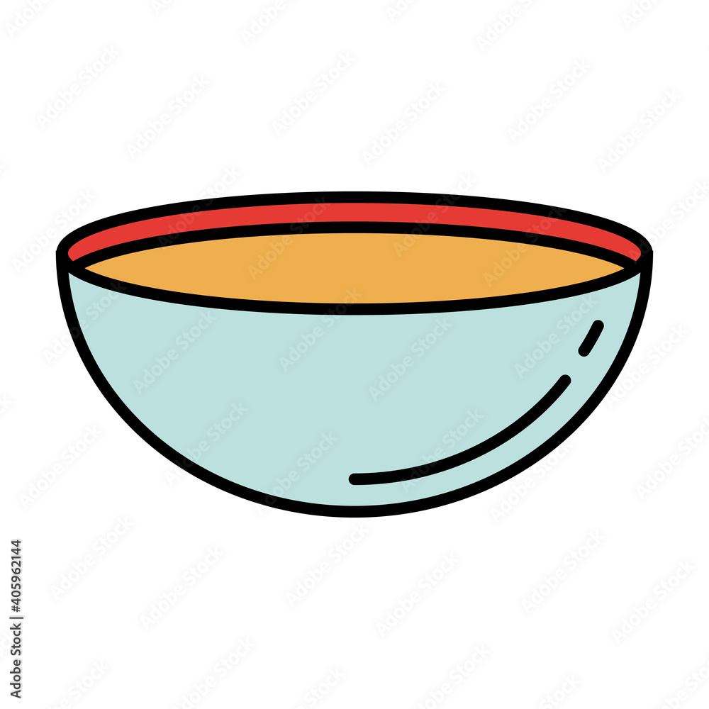 dish kitchen utensil line and colors style icon vector illustration design dish kitchen utensil line and colors style icon vector illustration design