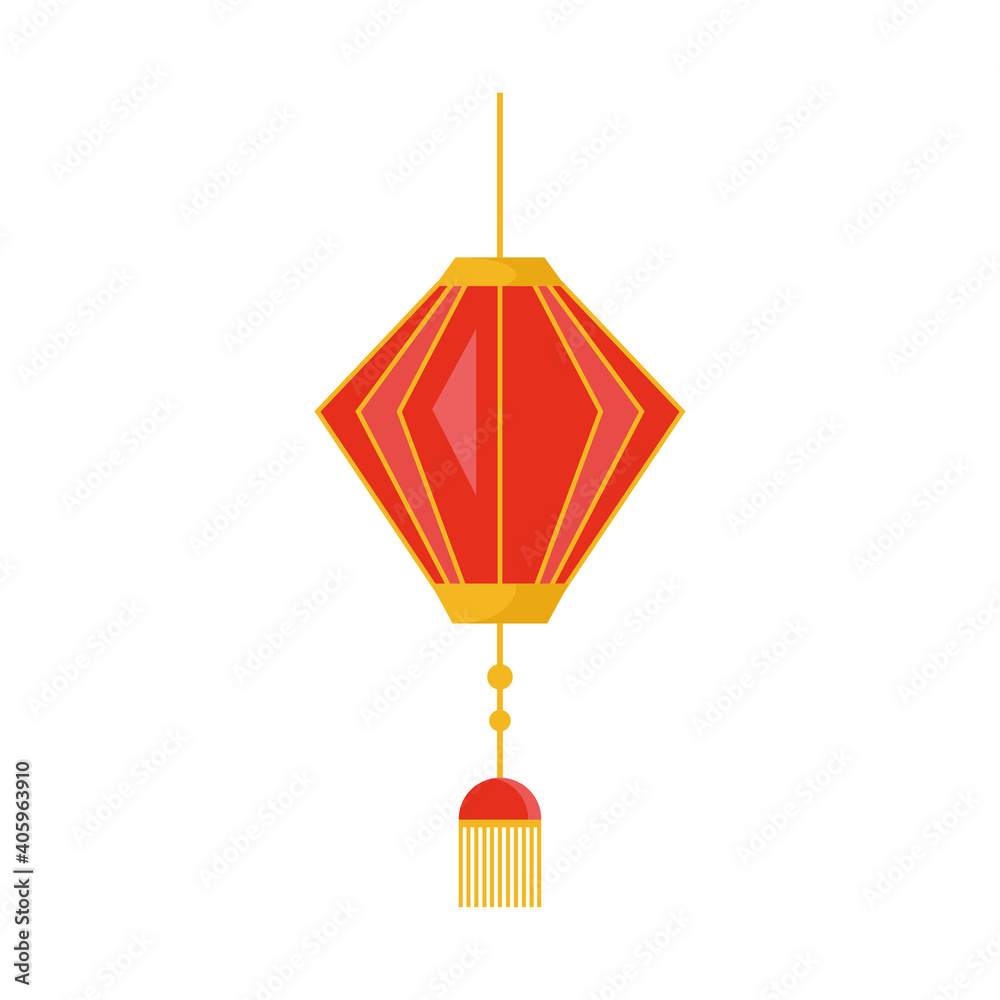chinese lamp hanging decoration icon vector illustration design chinese lamp hanging decoration icon vector illustration design
