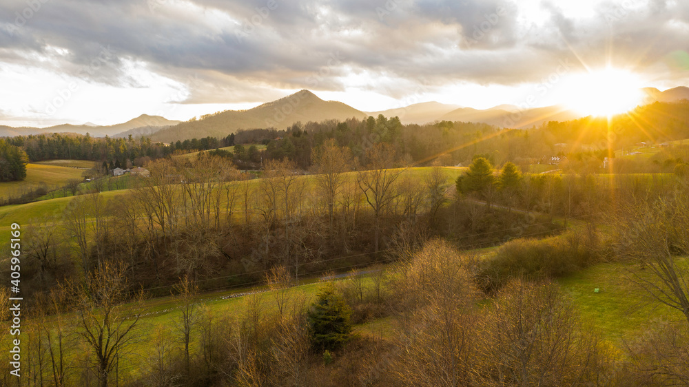 Naklejka premium Country Drone Set