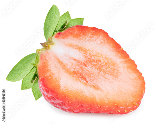 Red Strawberry isolated on white background, Fresh Amaoh Strawberry isolated on white (With clipping path)