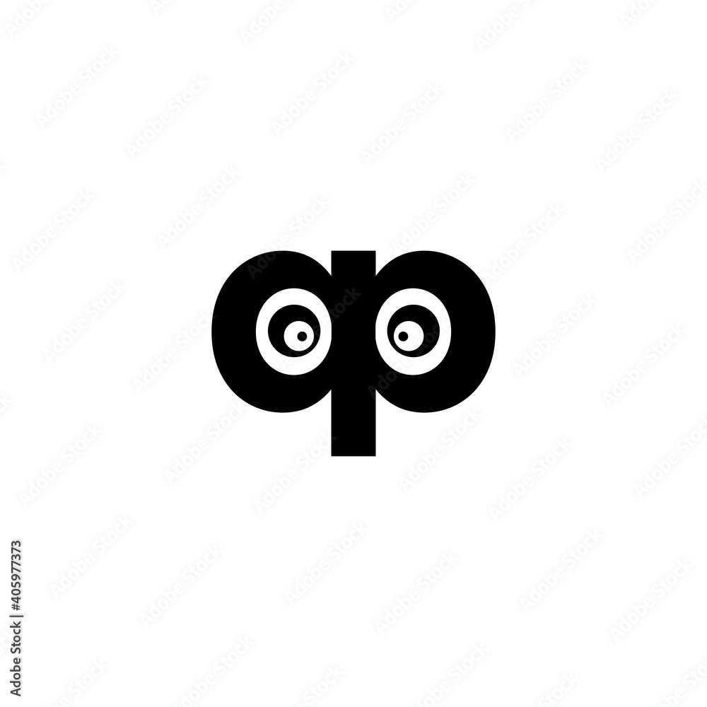 PP Logo Symbols Modern Vector eye