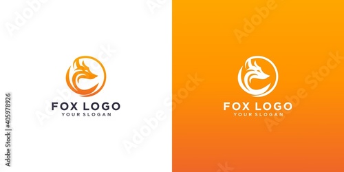 Awesome head fox logo design