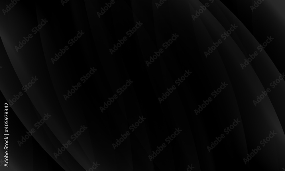Fototapeta premium Abstract wave gray black dark gradient geometric background.Curved lines graphic design.