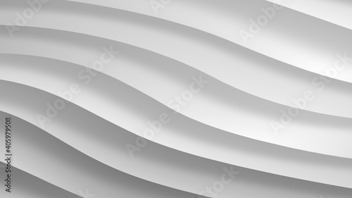 White gray gradient geometric abstract background. Elegant curved lines and shape with color graphic design. 3d Rendering.....