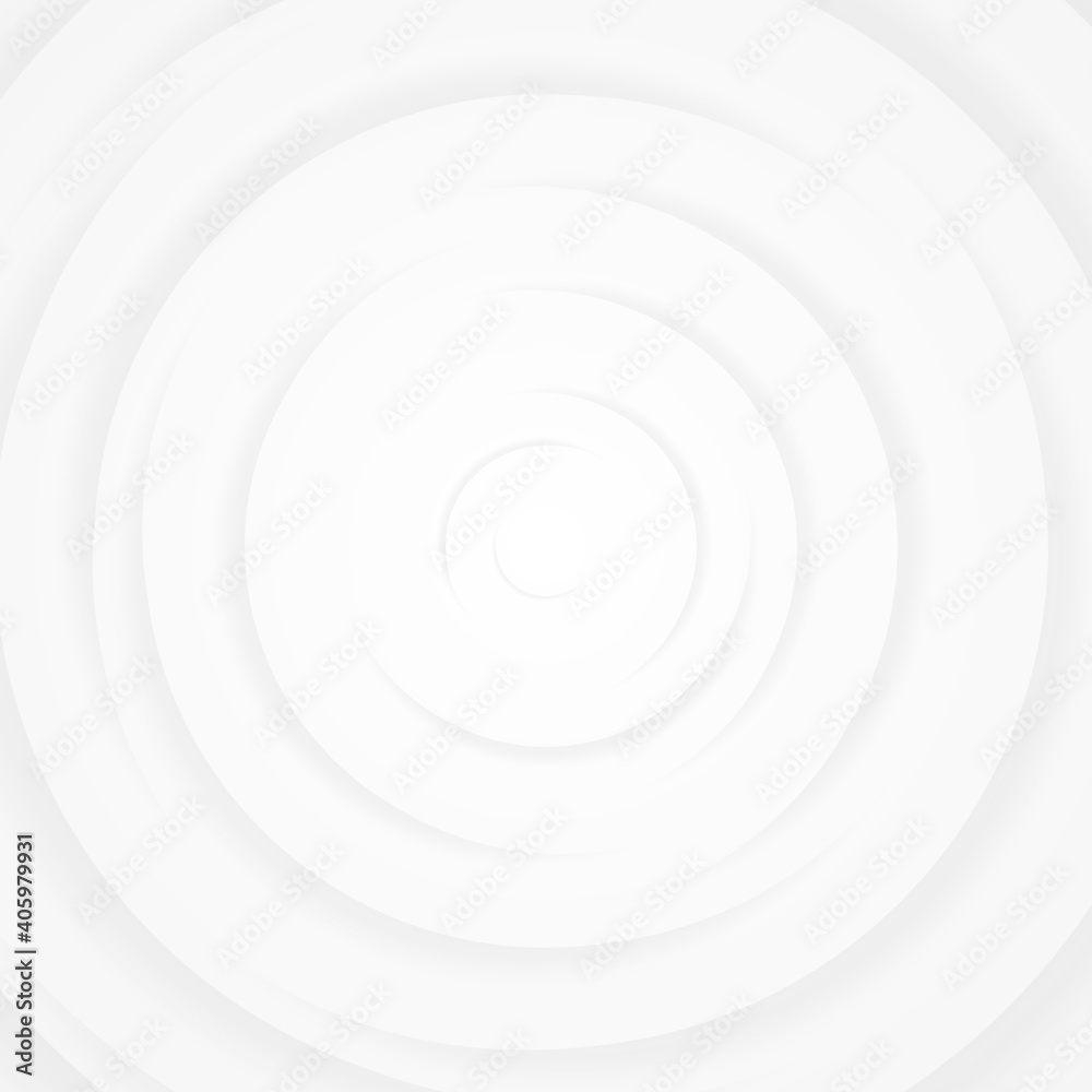 White gray circles abstract background.3D illustration with paper cut style. White gray circles abstract background.3D illustration with paper cut style.