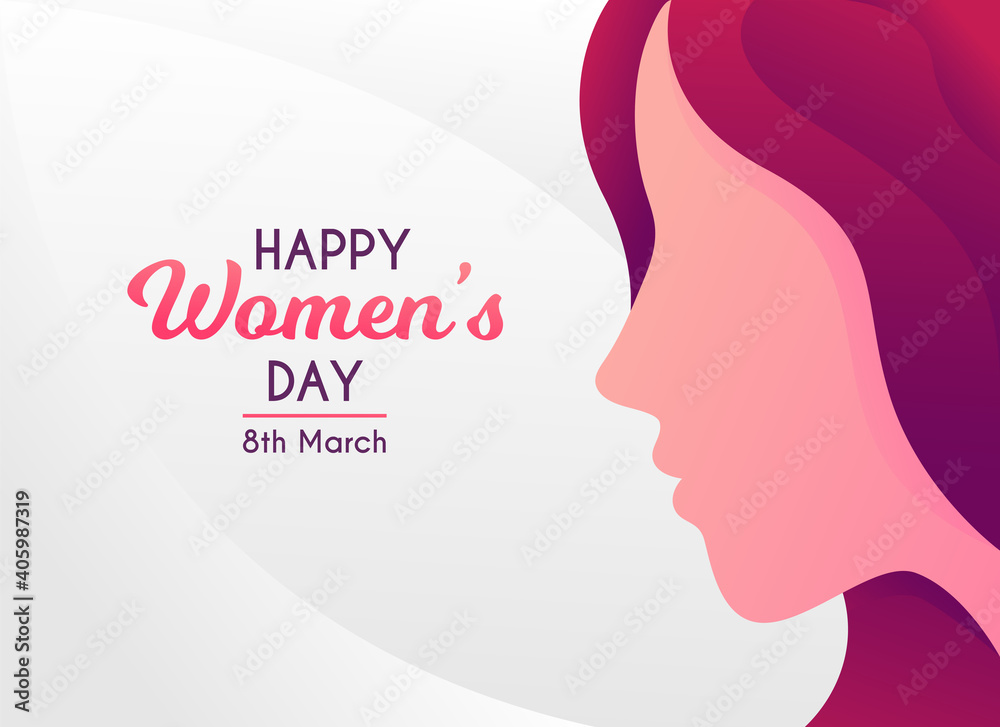 March 8th international womens day celebration gradient abstract illustration background Vector March 8th international womens day celebration gradient abstract illustration background Vector