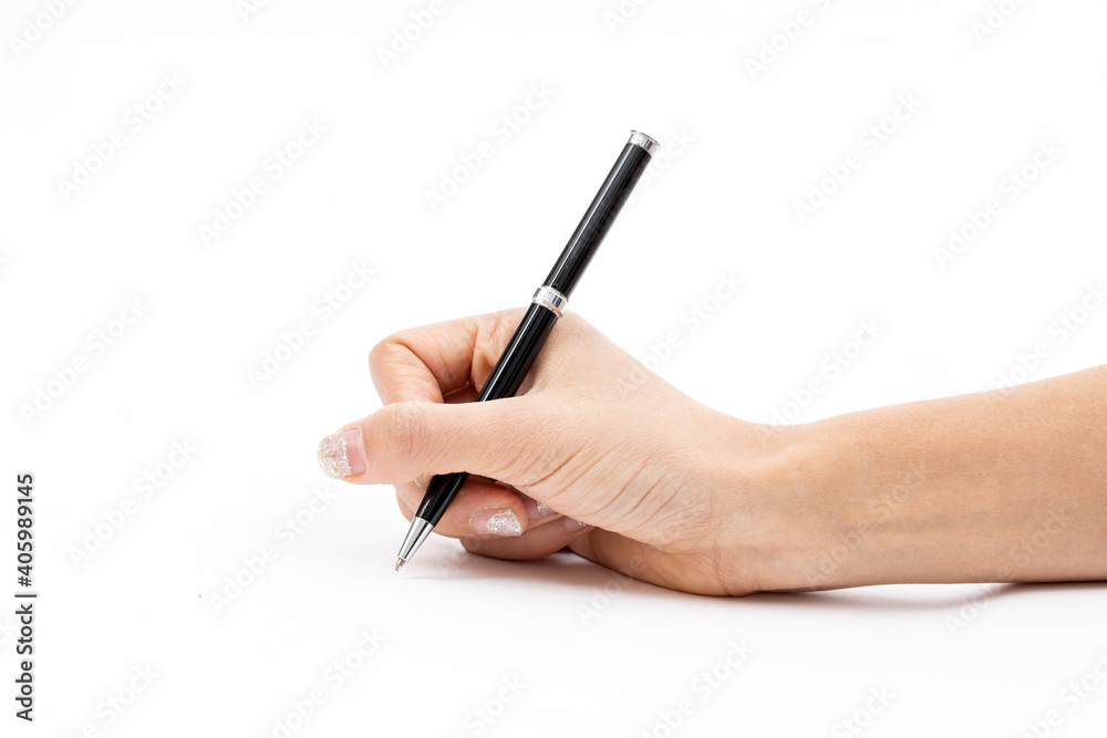 Practice writing with a hard pen in hand Practice writing with a hard pen in hand