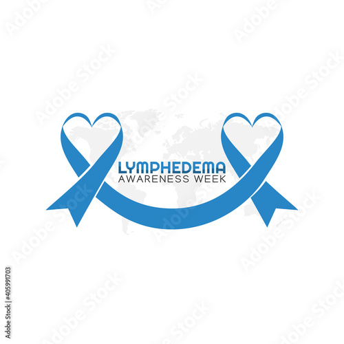 vector graphic of lymphedema awareness week good for lymphedema awareness week celebration. flat design. flyer design.flat illustration.