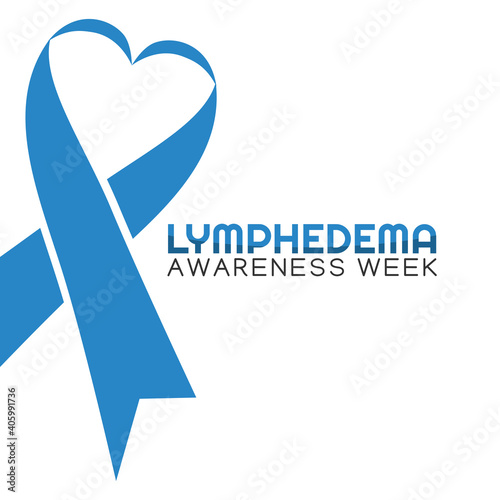 vector graphic of lymphedema awareness week good for lymphedema awareness week celebration. flat design. flyer design.flat illustration.