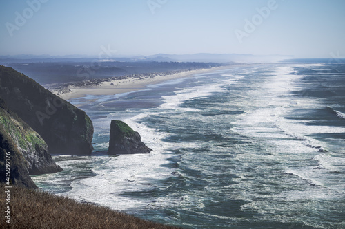 waves on the beach in Oregon