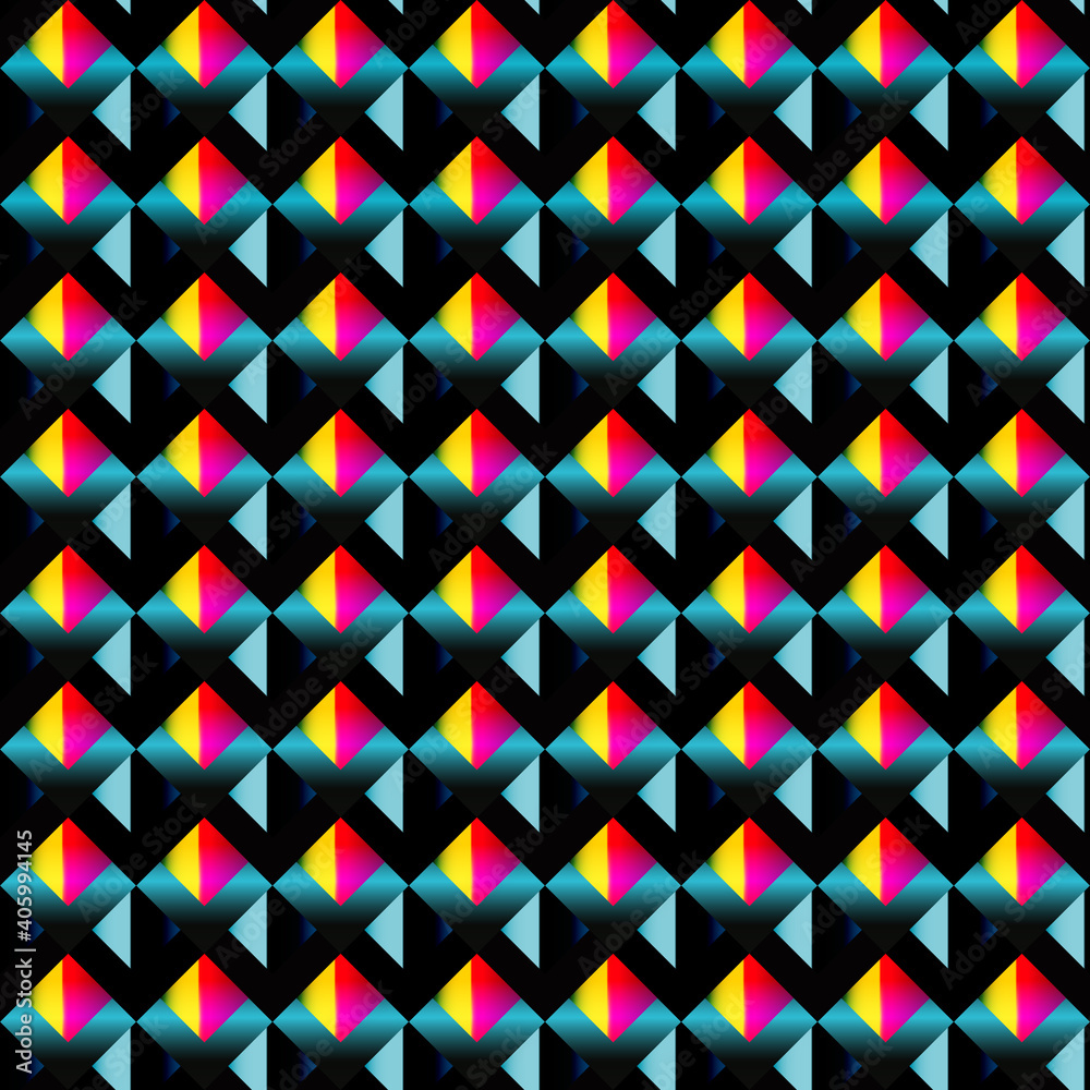 Fototapeta premium Abstract mosaic seamless pattern.