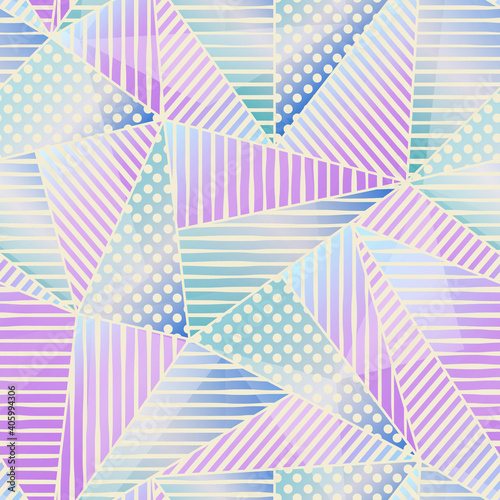 Pastel color triangle pattern.