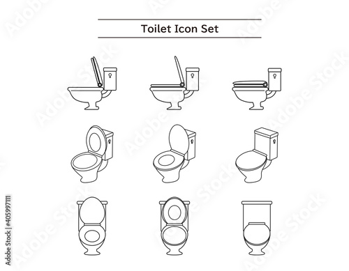 水洗トイレのベクターイラスト　便器　リホーム　