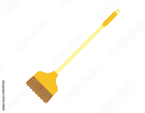 ほうきのベクターイラスト　掃除