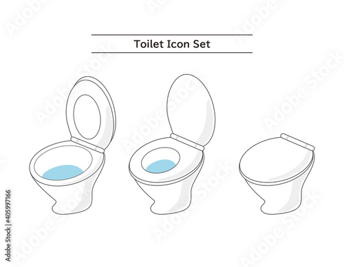 水洗トイレのベクターイラスト　便器　リホーム　