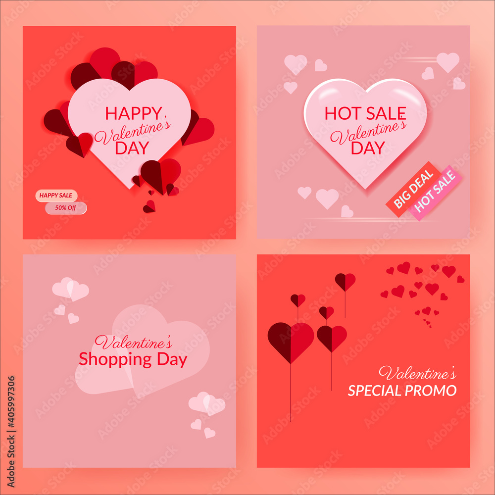 Illustration of vector graphic valentine's day sale