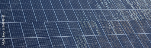 Solar panels background. Sustainable energy concept.