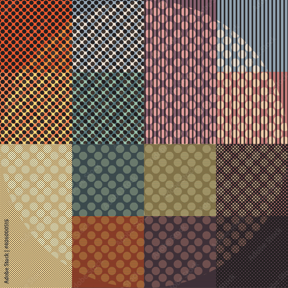An abstract retro halftone checkered shape background image.