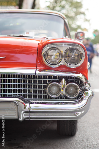 vintage car headlight