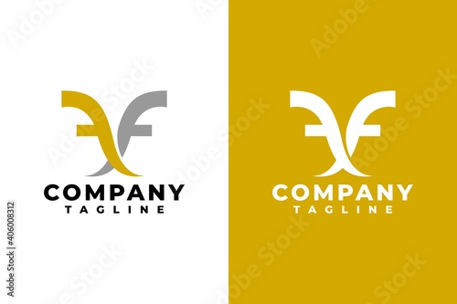 abstract letter ff logo good for any business