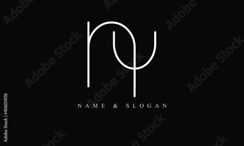 NY, YN, N, Y abstract letters logo monogram