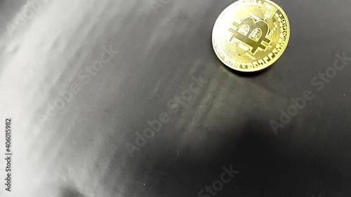 Purchase bitcoin coins. A suitable investment in cryptocurrencies. Stabilized footage.
