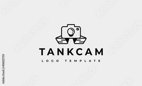 Free Download camera military tank logo design vector illustration - GFXLoad
