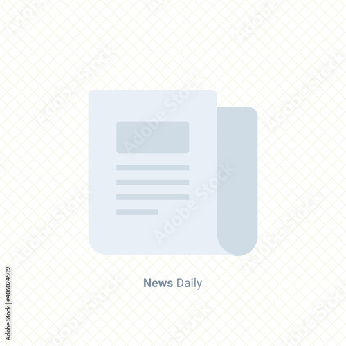 news daily newspaper icon single graphic design element vector illustration for business presentation, info-graphic, web and mobile application, app user interface