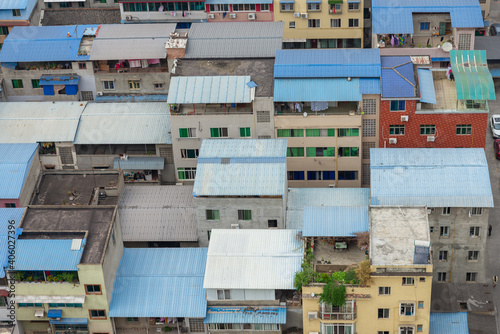 MianYang,CHINA-April,11 2020:This year the government focus on the old housing renovation and upgrading areas © xiefei