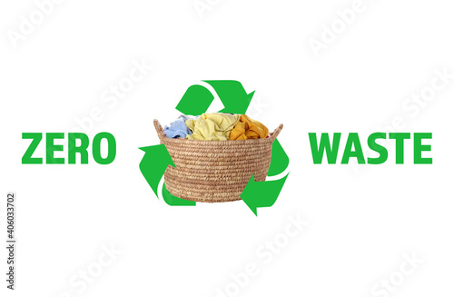 Basket with clothes and rec...