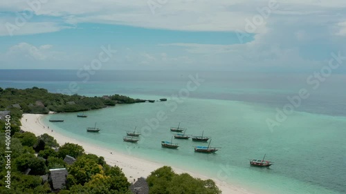 aerial view of the Tanzania Islands photo