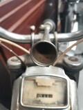 Vintage motorcycle horns on vintage motorcycles