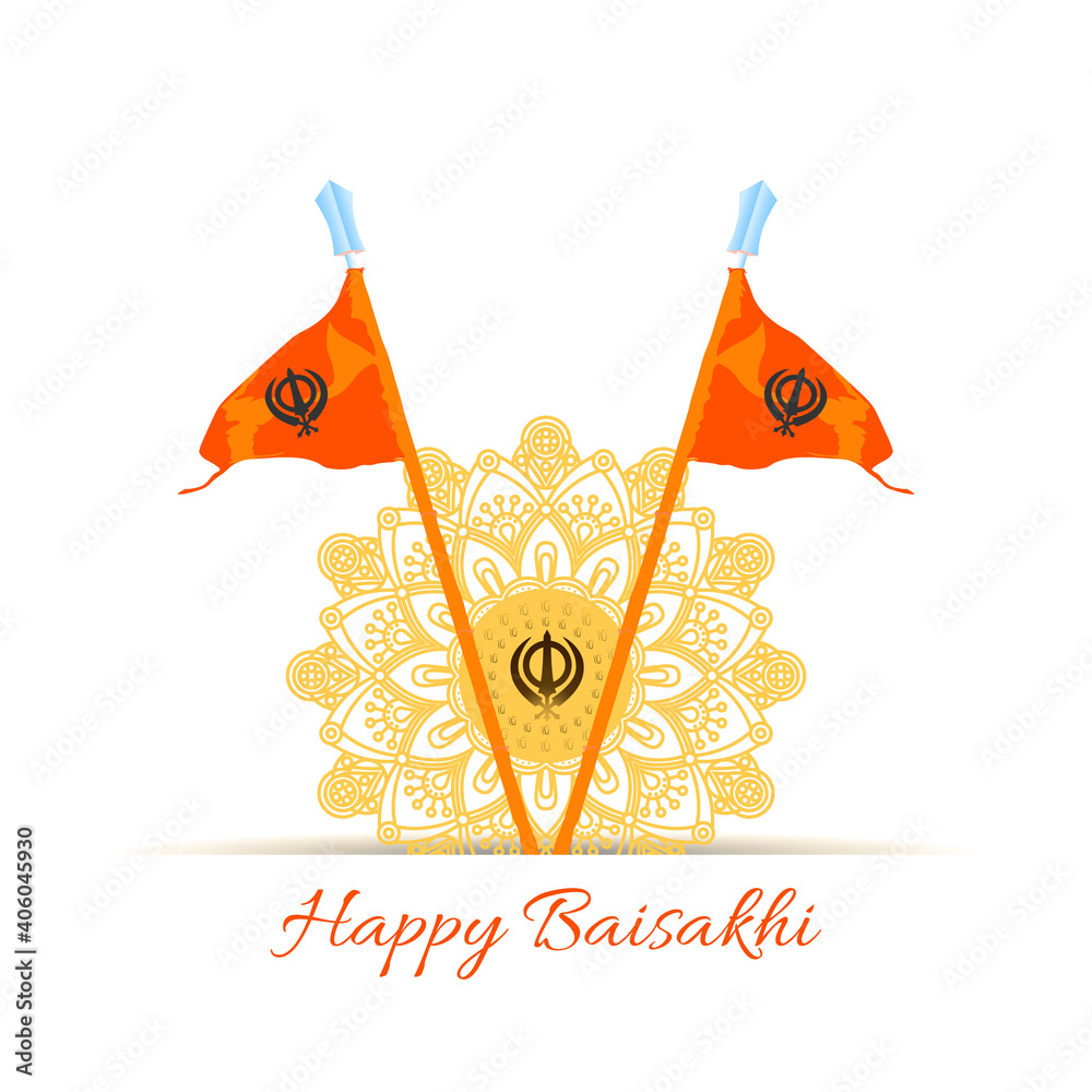 Vector Illustration Of Happy Baisakhi Celebration. Vaisakhi, also ...
