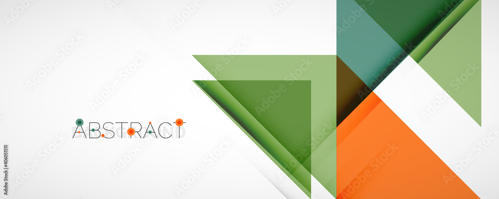 Set of vector triangle geometric backgrounds. Vector illustration for covers, banners, flyers and posters and other designs