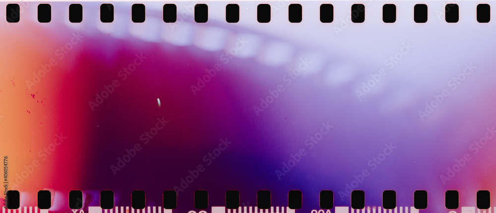 real film strip texture with burn light leaks, abstract background