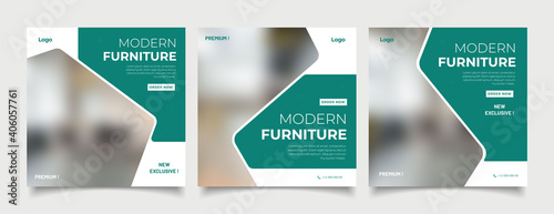 Furniture social media post templates 