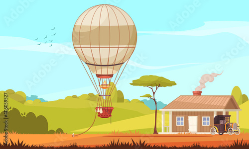 Vintage Air Balloon Composition