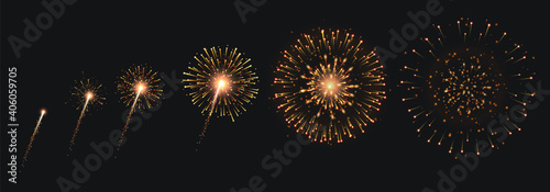 Pyrotechnics And Fireworks Set