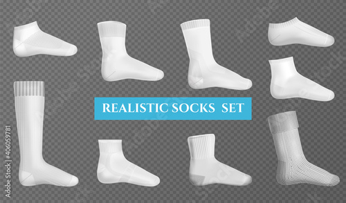 Socks Layouts Transparent Set